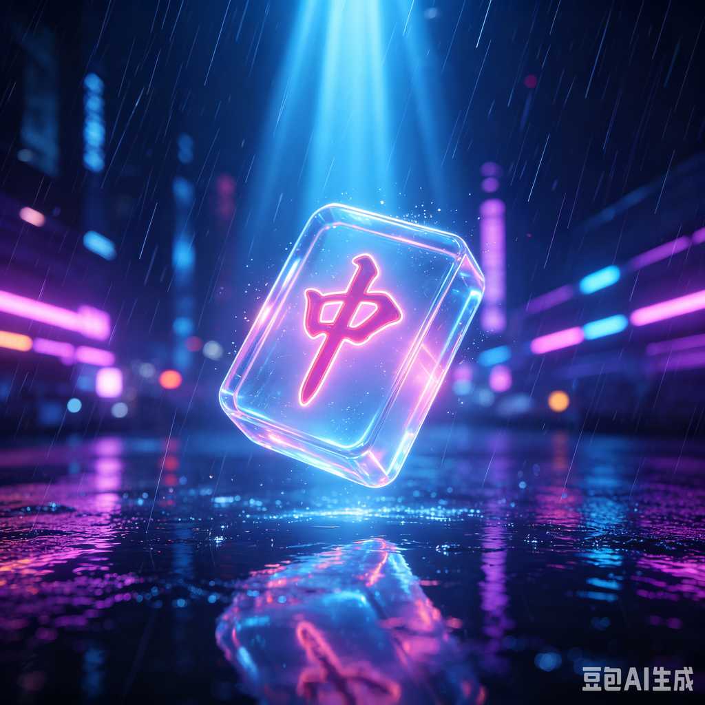 printed logo mahjong set